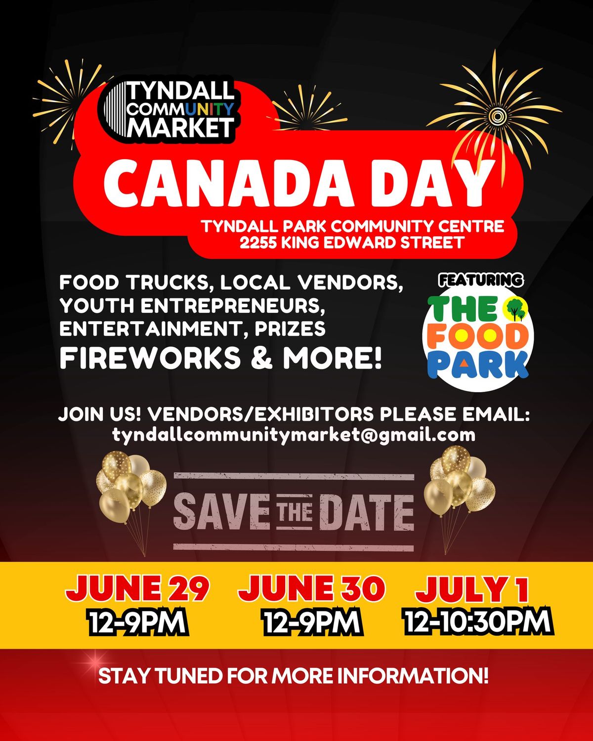 Oh Canada Weekend at Tyndall Community Market