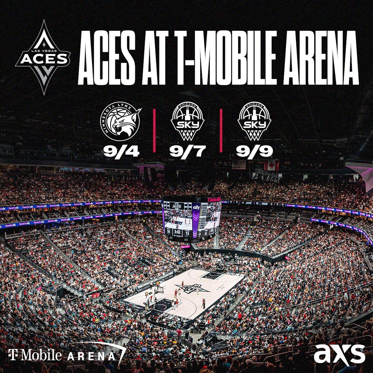 Minnesota Lynx at Las Vegas Aces at T-Mobile Arena