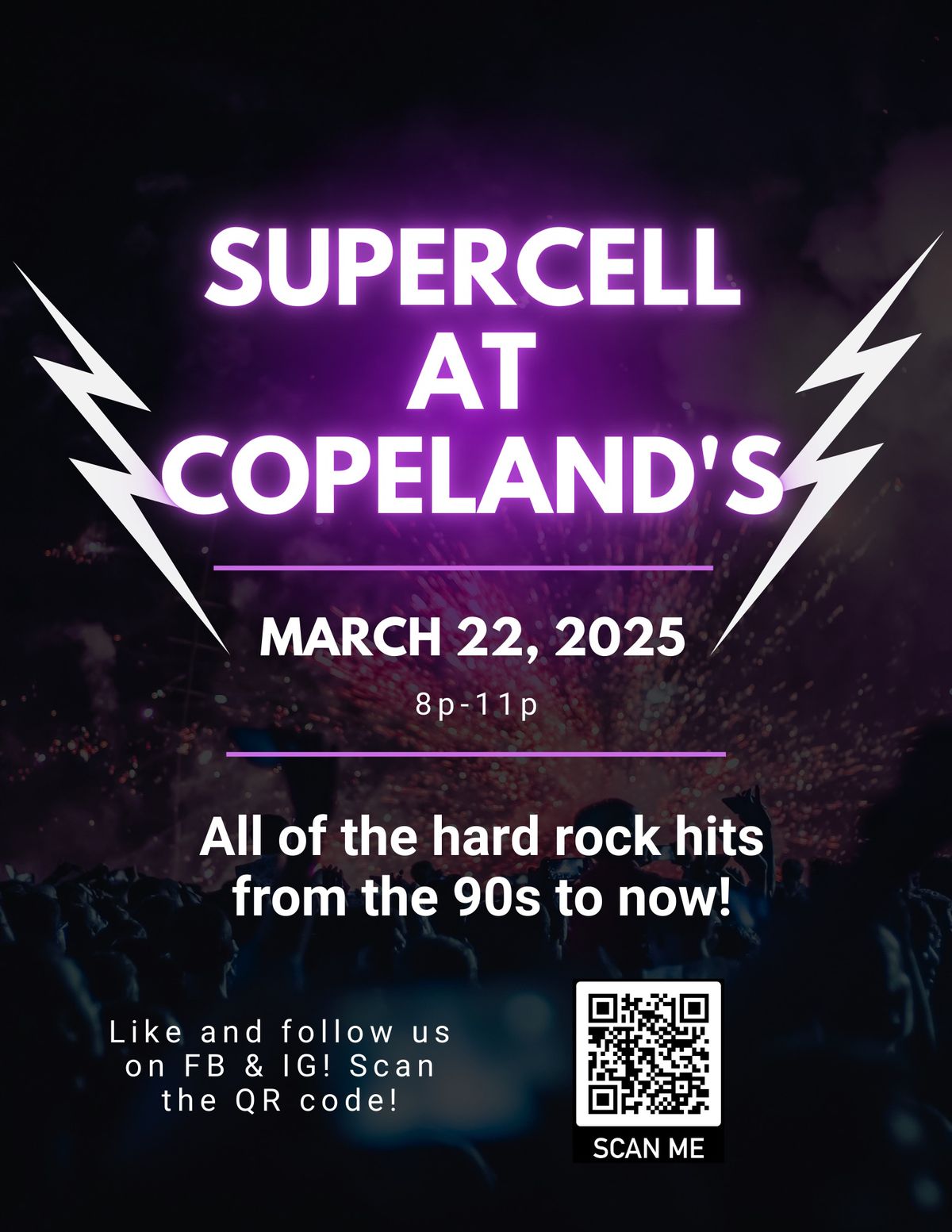 SUPERCELL @ COPELANDS (NO COVER)