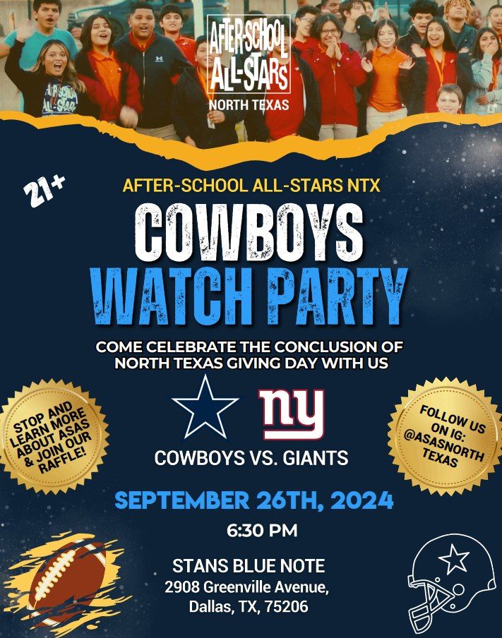 Cowboys vs Giants Watch Party x ASASNTX