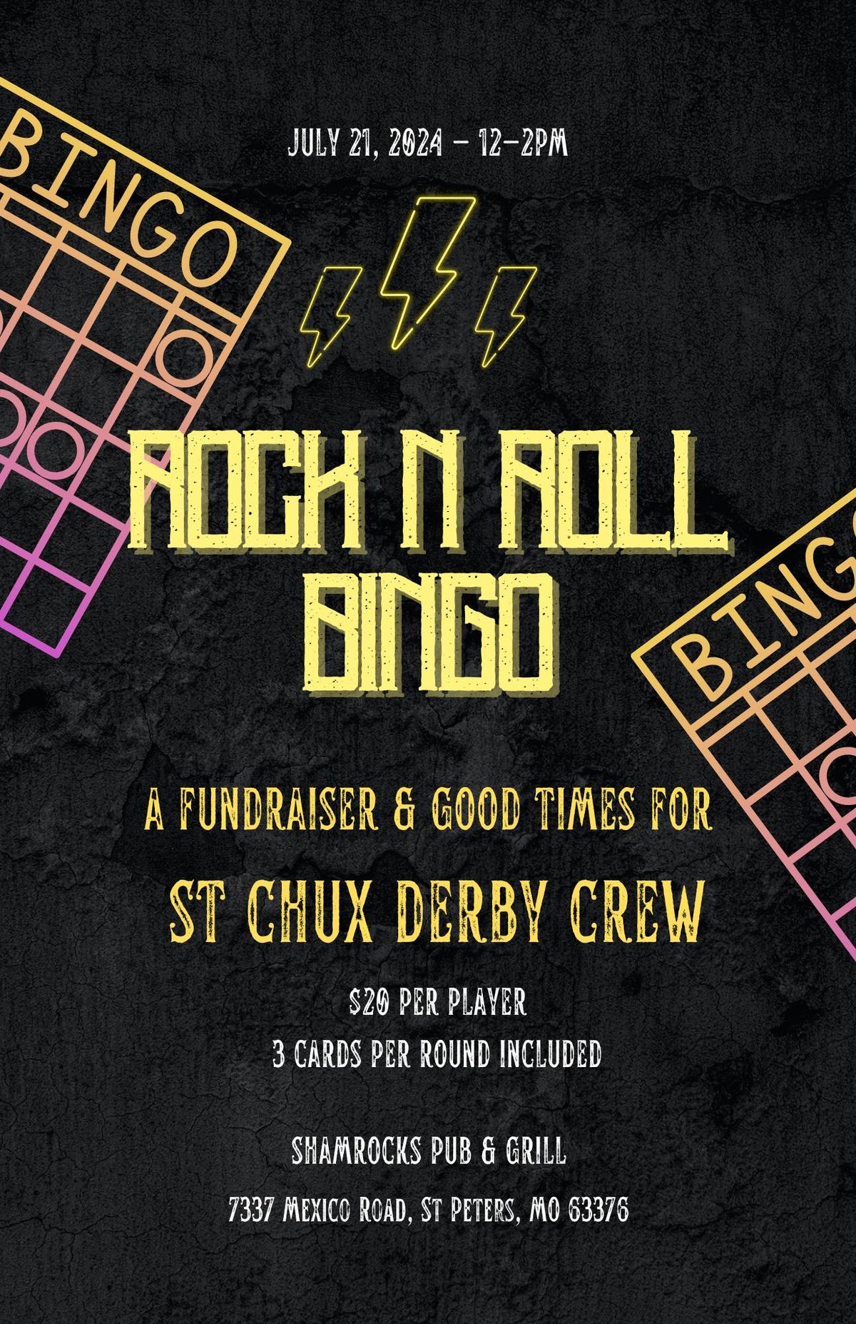 SCDC ROCK N' ROLL BINGO BRUNCH