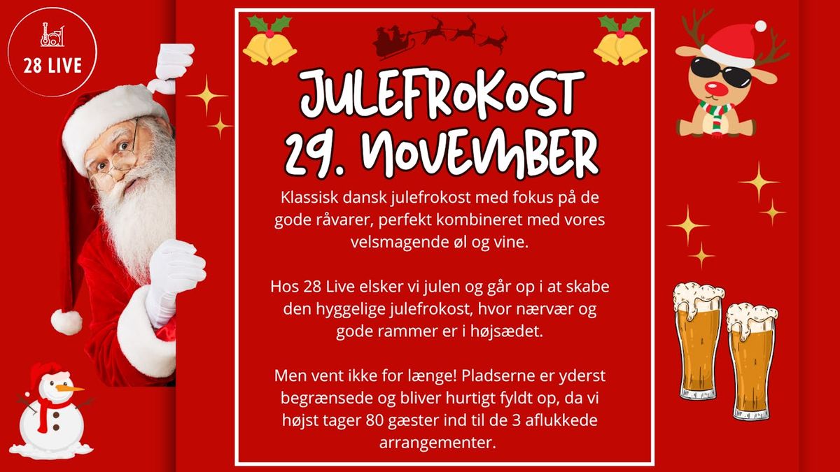 Julefrokost p\u00e5 28 Live - Udsolgt! 