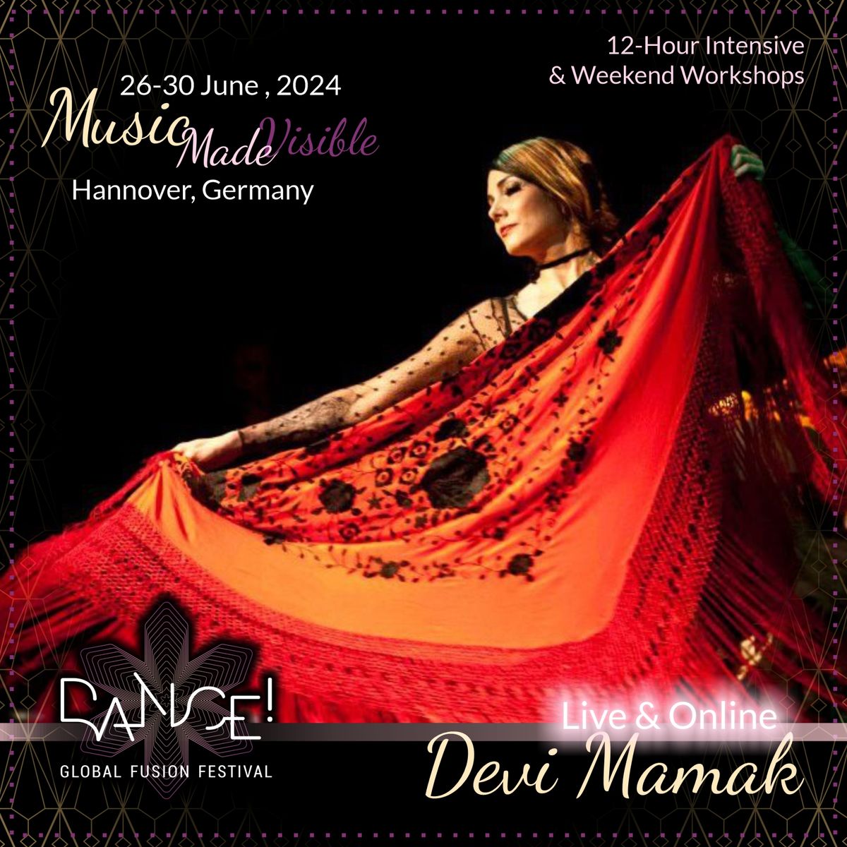12-Hour Intensive with Devi Mamak - FCBD\u00ae and Flamenco Inspired Dialect 