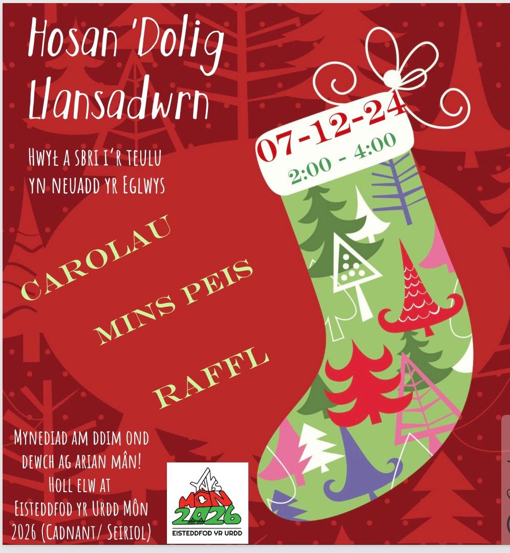 Hosan Dolig Llansadwrn Christmas Stocking