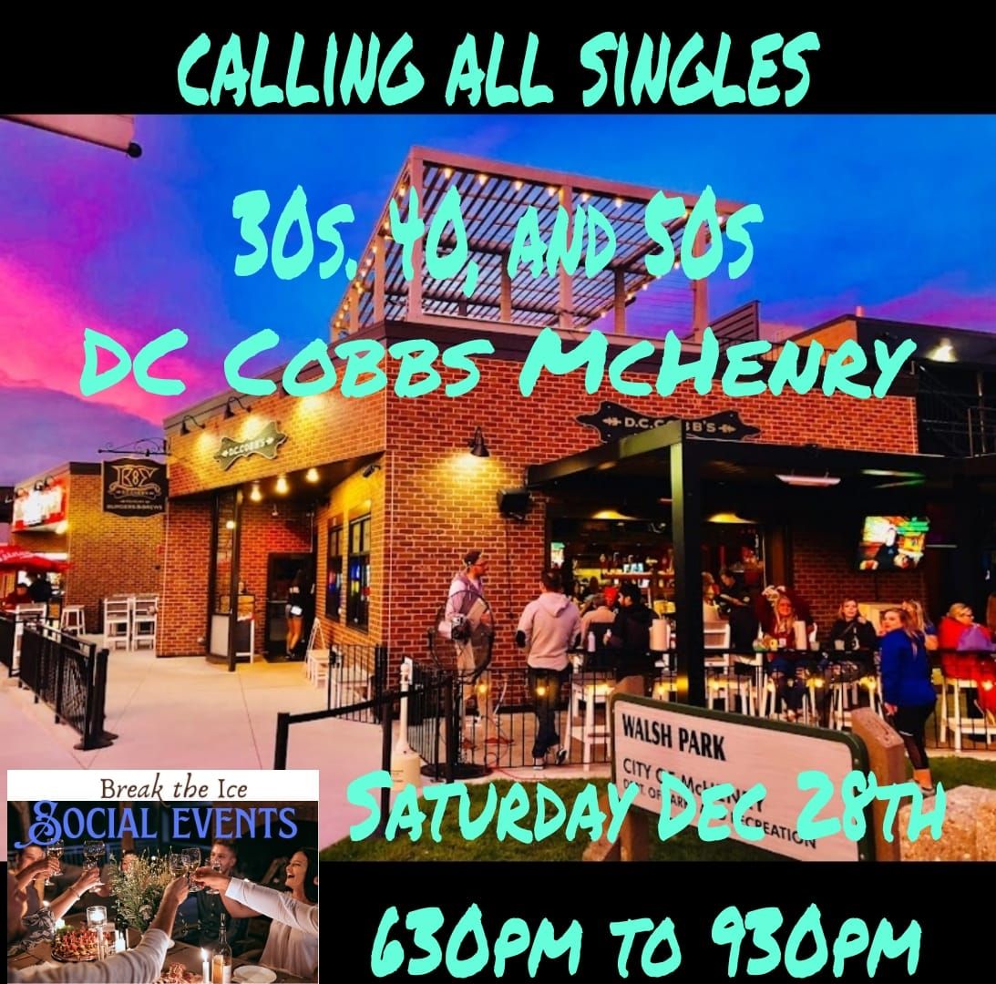 Calling All Singles McHenry DC Cobbs 