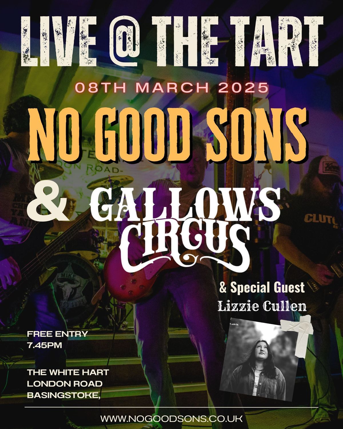 Live @ The 'Tart with No Good Sons, Gallows Circus & Lizzie Cullen 