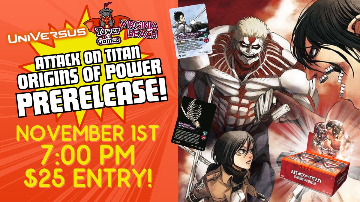 Universus Attack on Titan: Origins of Power Prerelease