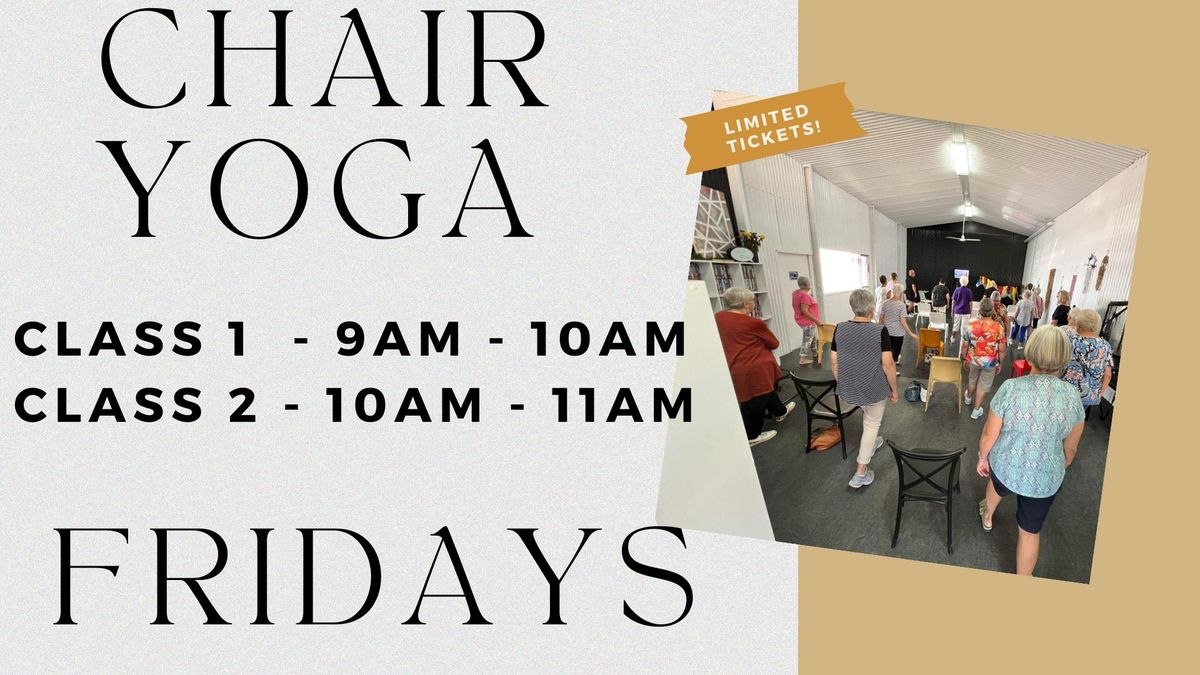 Chair Yoga Fridays 10AM Class