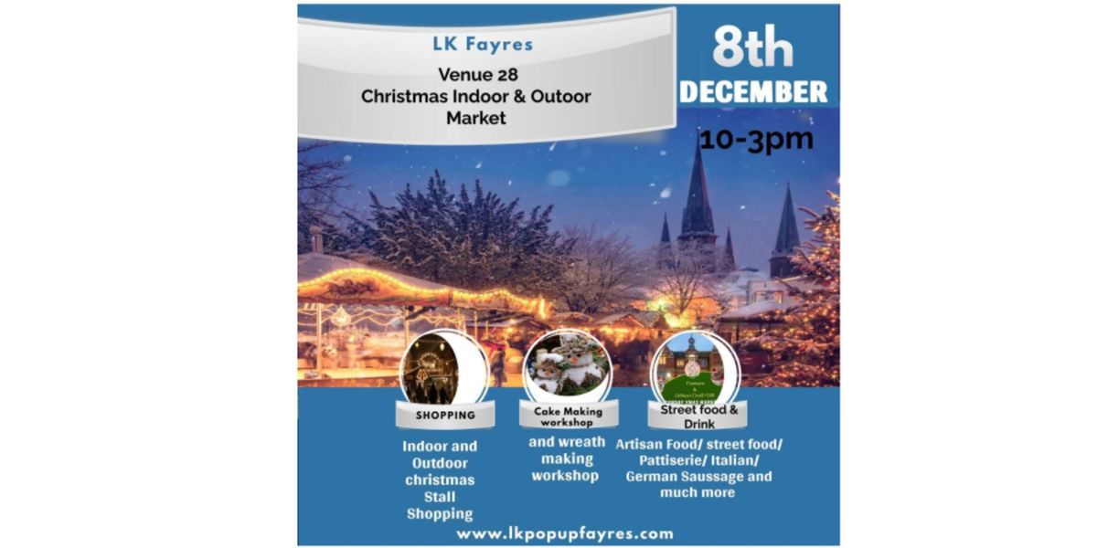 VENUE 28 - BECKENHAM - INDOOR\/OUTDOOR CHRISTMAS MARKET - SUNDAY 8 DECEMBER 2024