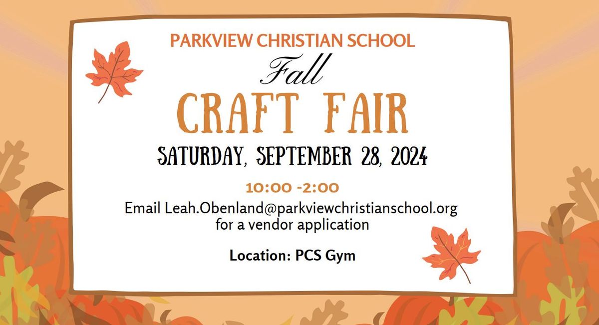 Fall Craft Fair 