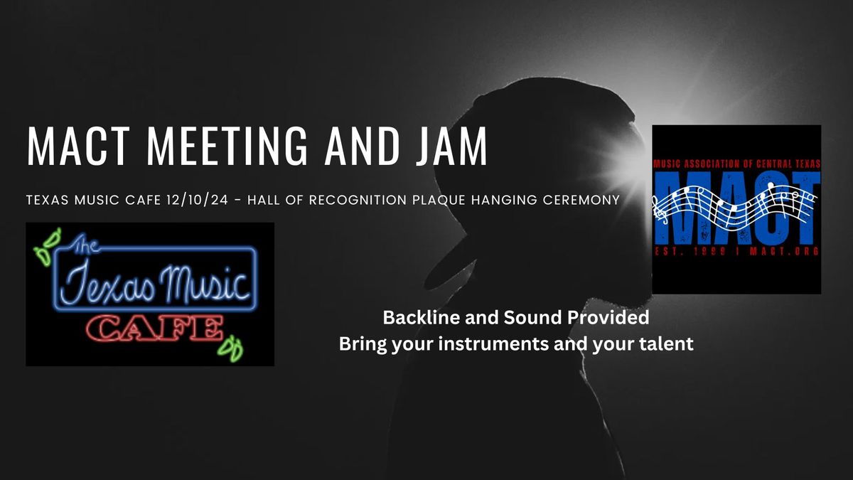 Dec 10th Meeting\/Jam and Hall of Recognition Ceremony