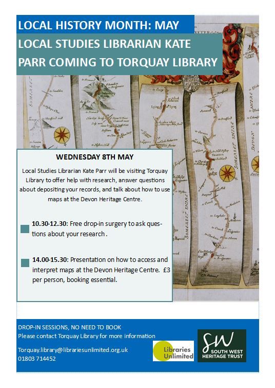 Local Studies Surgery Q&A Session & Maps Talk with Librarian Kate Parr