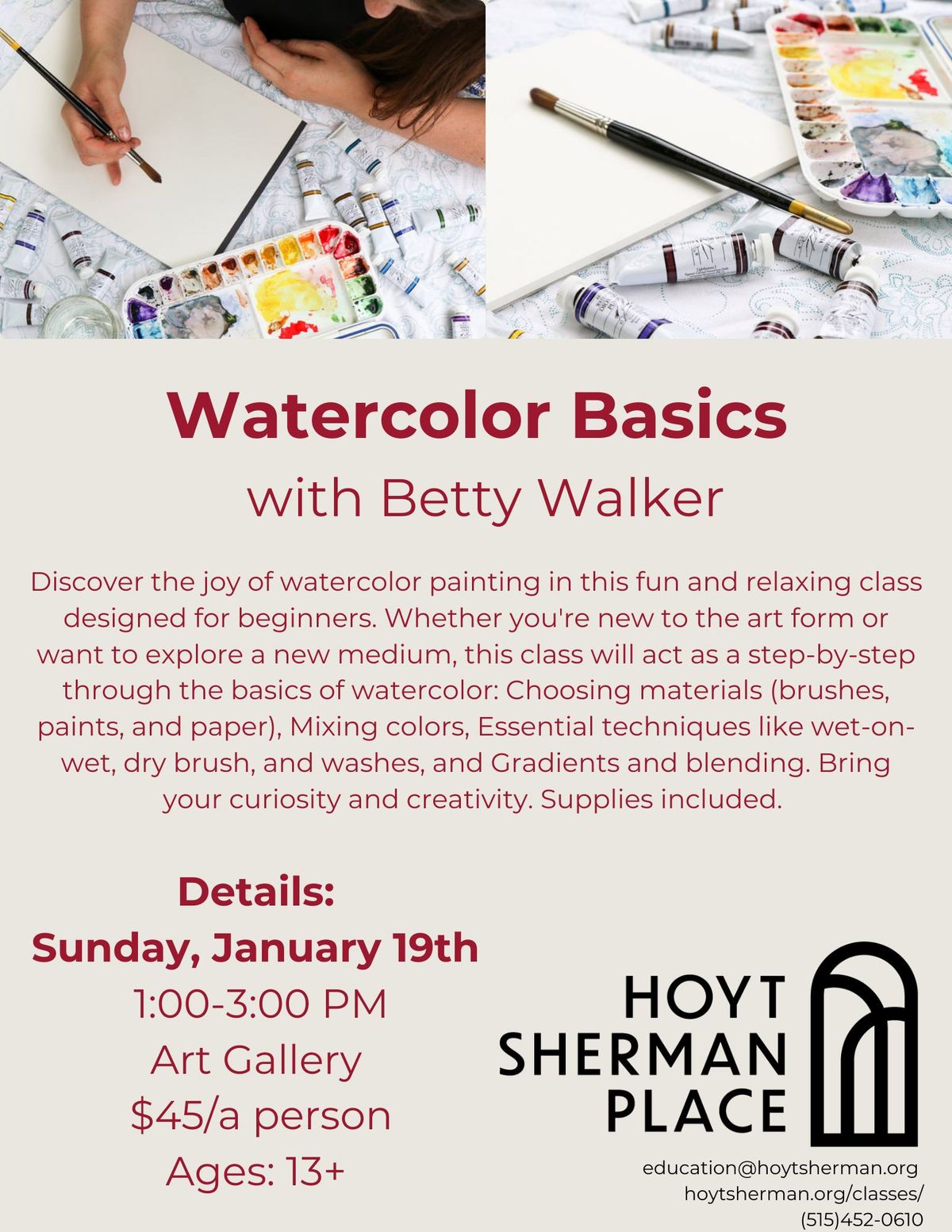 Class: Watercolor Basics