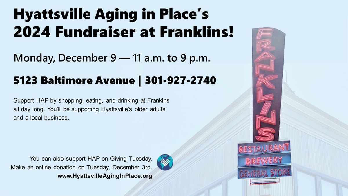 HAP 2024 Franklins Fundraiser