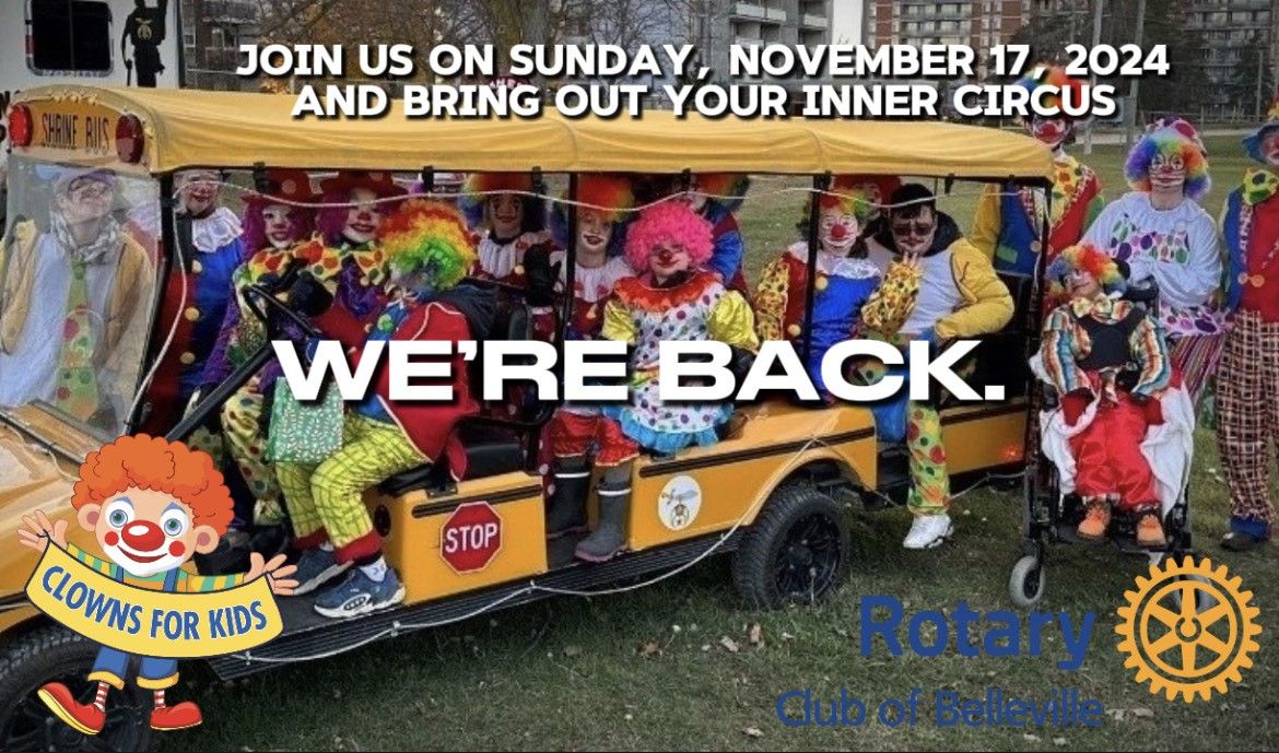 Clowns for Kids in partnership with the Belleville Santa Claus Parade