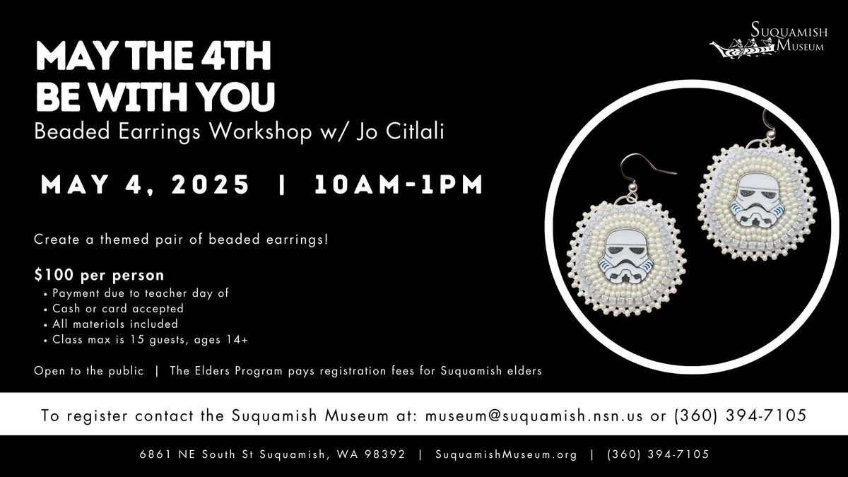 May The 4th Be With You Beading Workshop w\/ Jo Citlali