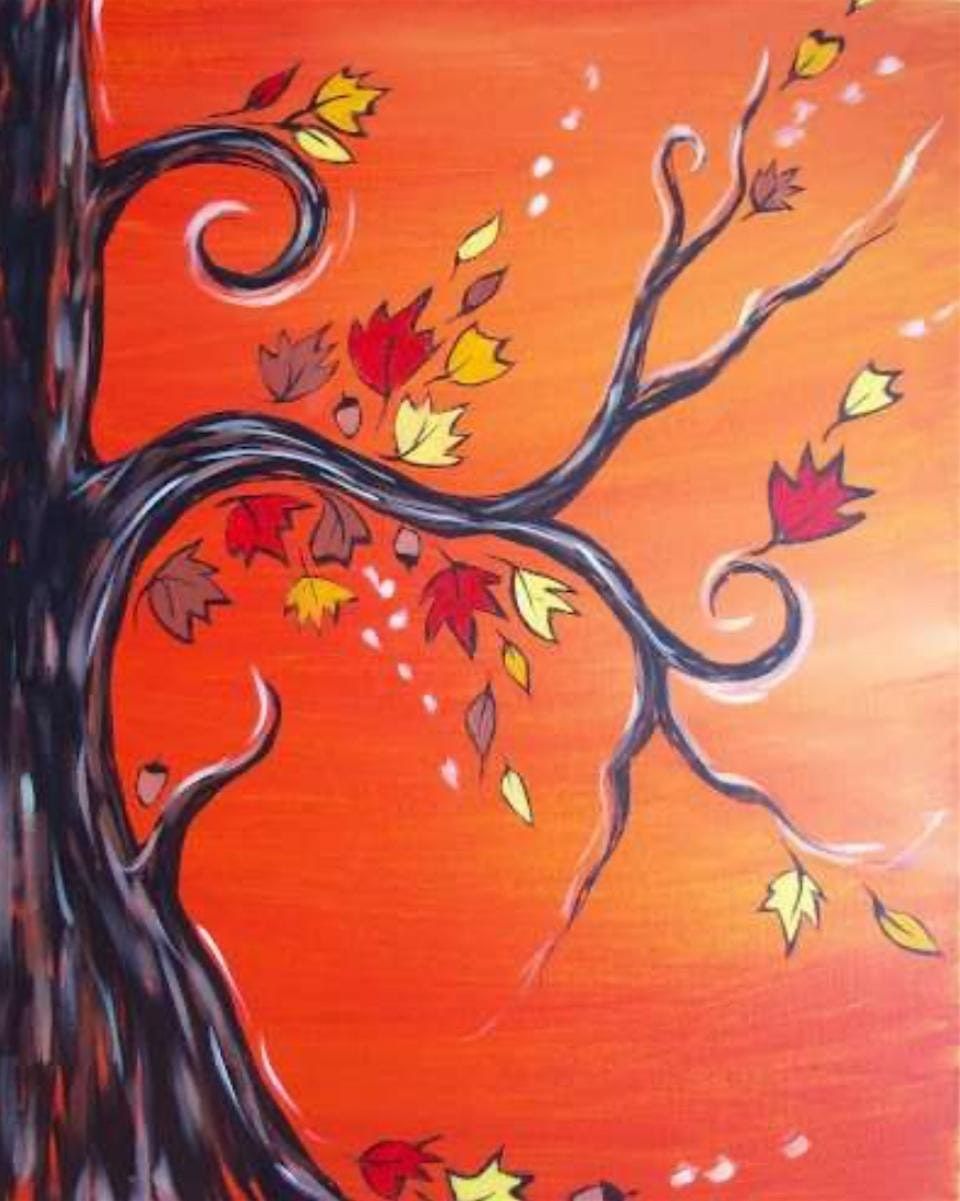 Paint and sip Thankful season