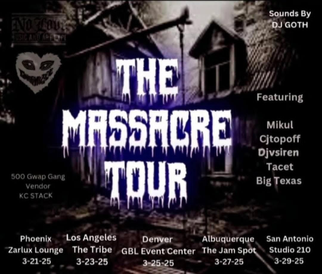 NO LOVE MUSIC & ART PRESENTS- GWAPMIZZLE X 500GG MASSACRE TOUR!!