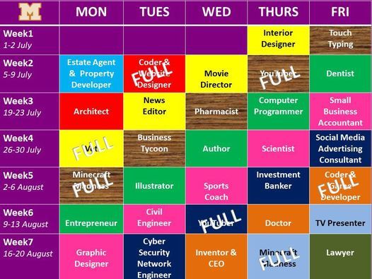 Belfast Summer Camp Week1 Methodist College Belfast 1 July To 2 July