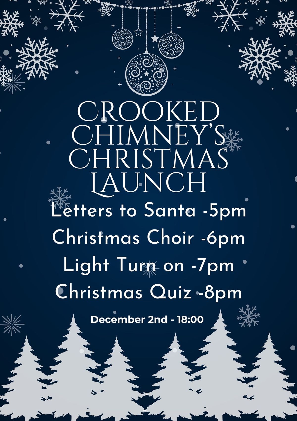 Crooked Chimney\u2019s Christmas Launch