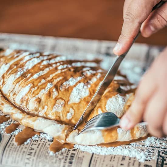 Merienda para dos: delicioso calzone dulce en Pinsa Pizza