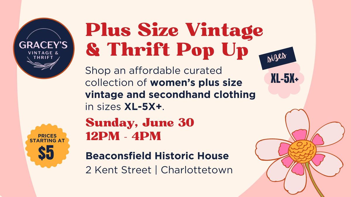 Plus Size Pop-Up Thrift Shop @ Beaconsfield Historic House