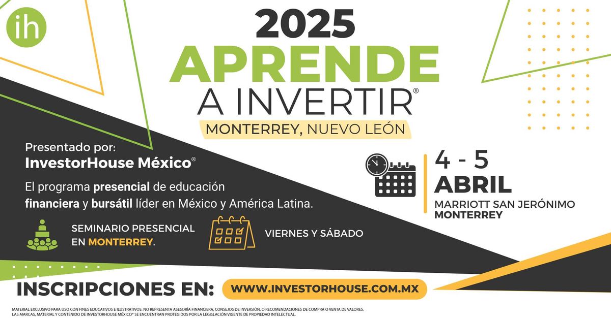 Monterrey - Curso: Aprende a Invertir en la Bolsa