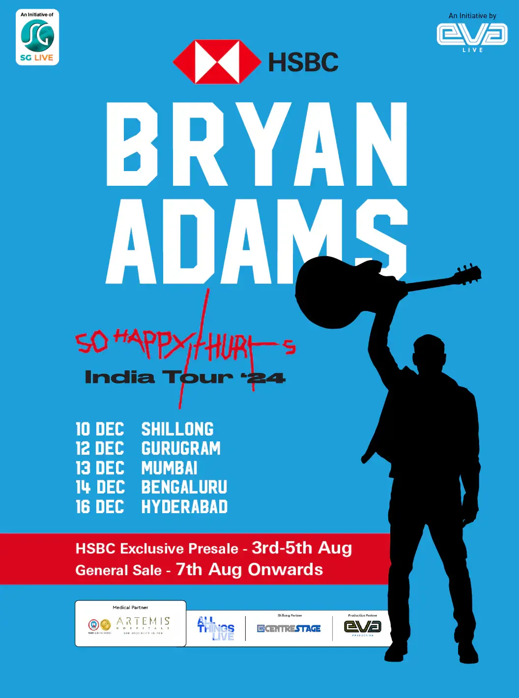 TEST - Bryan Adams - So Happy It Hurts Tour Trending event Tickets Kochi