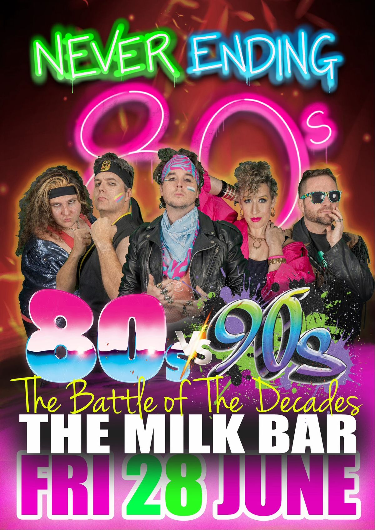 Never Ending 80s v 90s Party - The Milk Bar