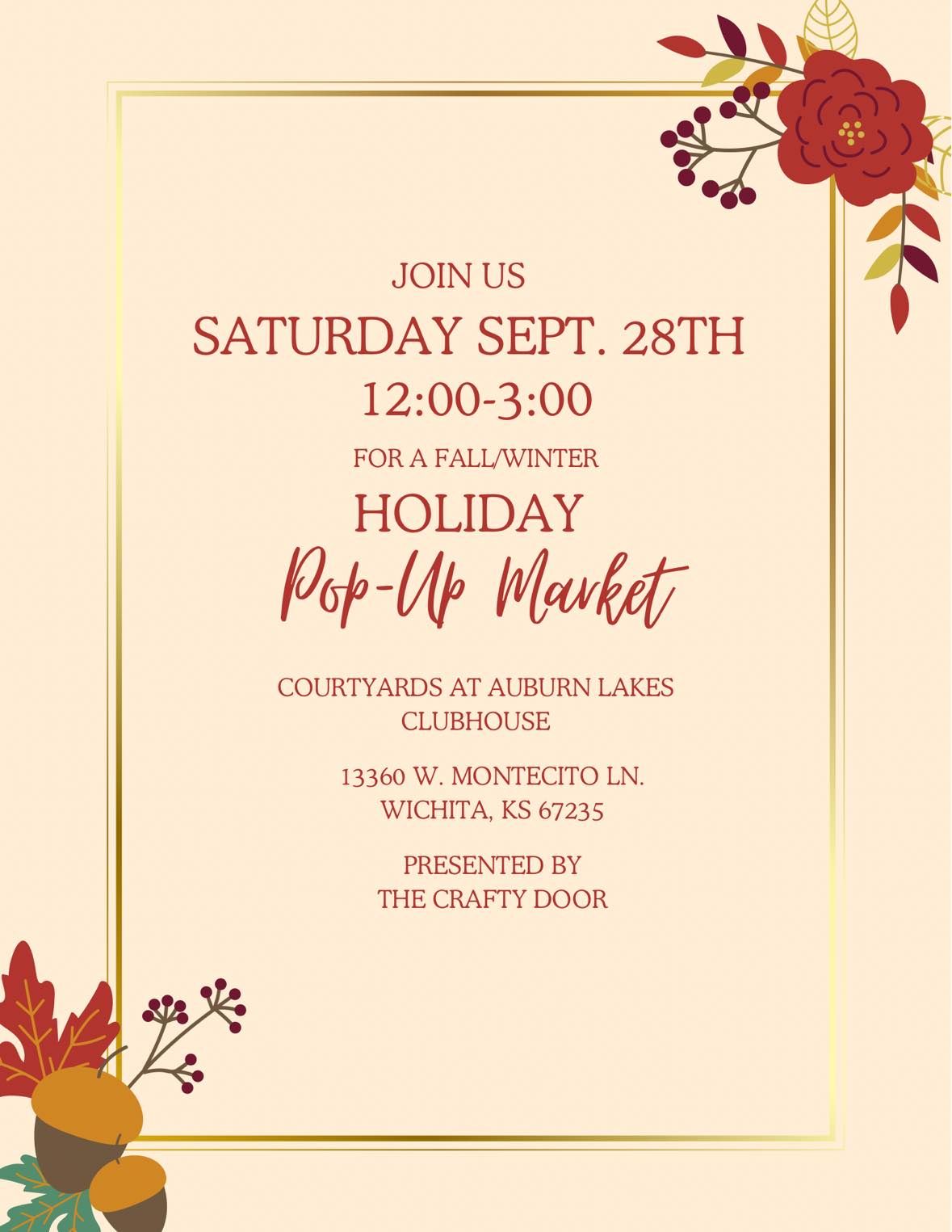 Holiday Pop Up Market