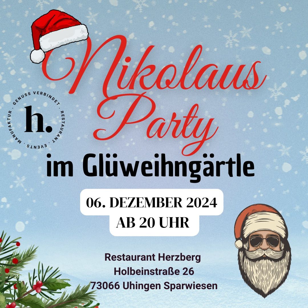 Nikolaus-Party im Gl\u00fchweing\u00e4rtle