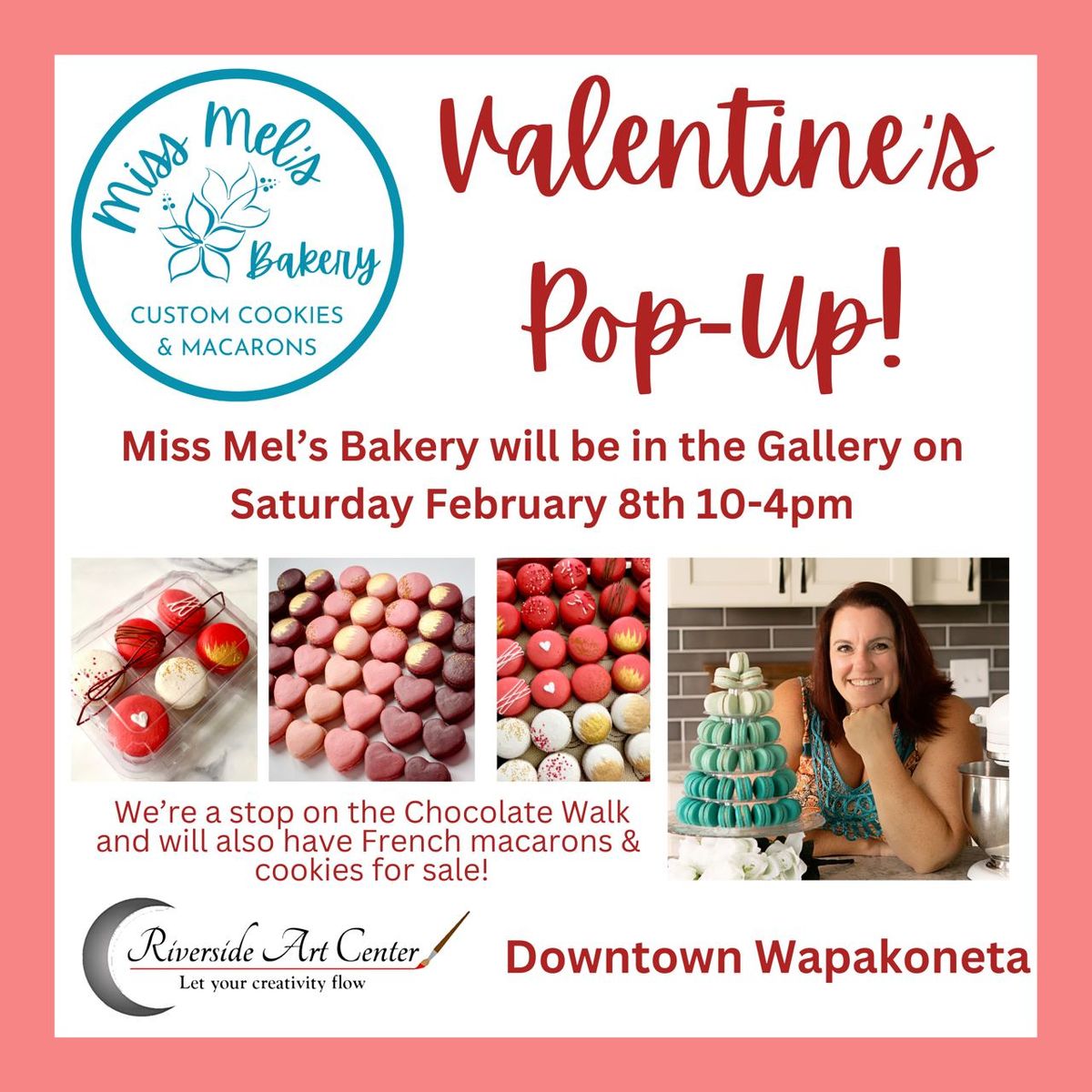 VALENTINE'S POP-UP! CHOCOLATE WALK WITH MISS MEL'S BAKERY 10-4PM