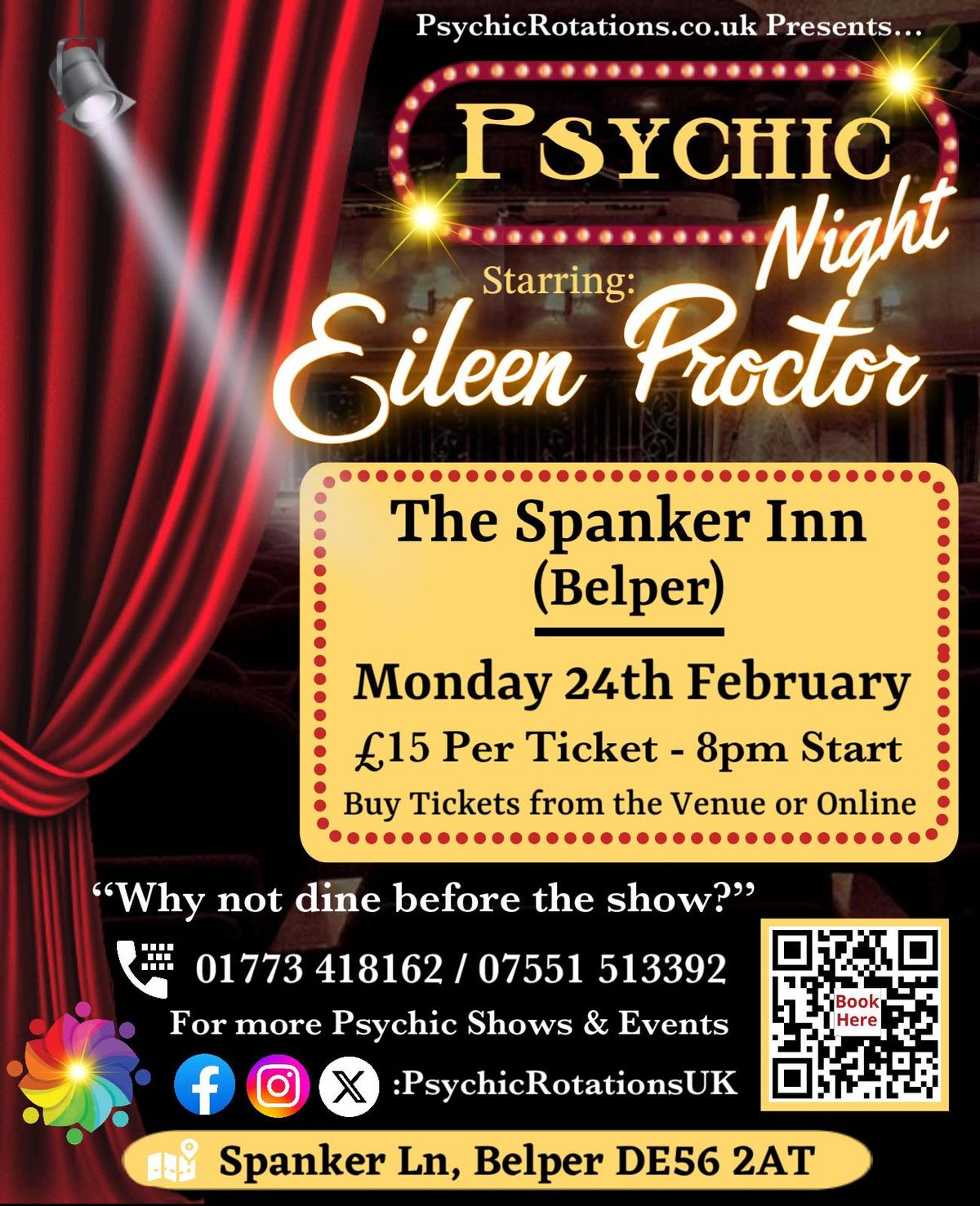 The Spanker Inn (Belper) Psychic Night with the amazing Eileen Proctor