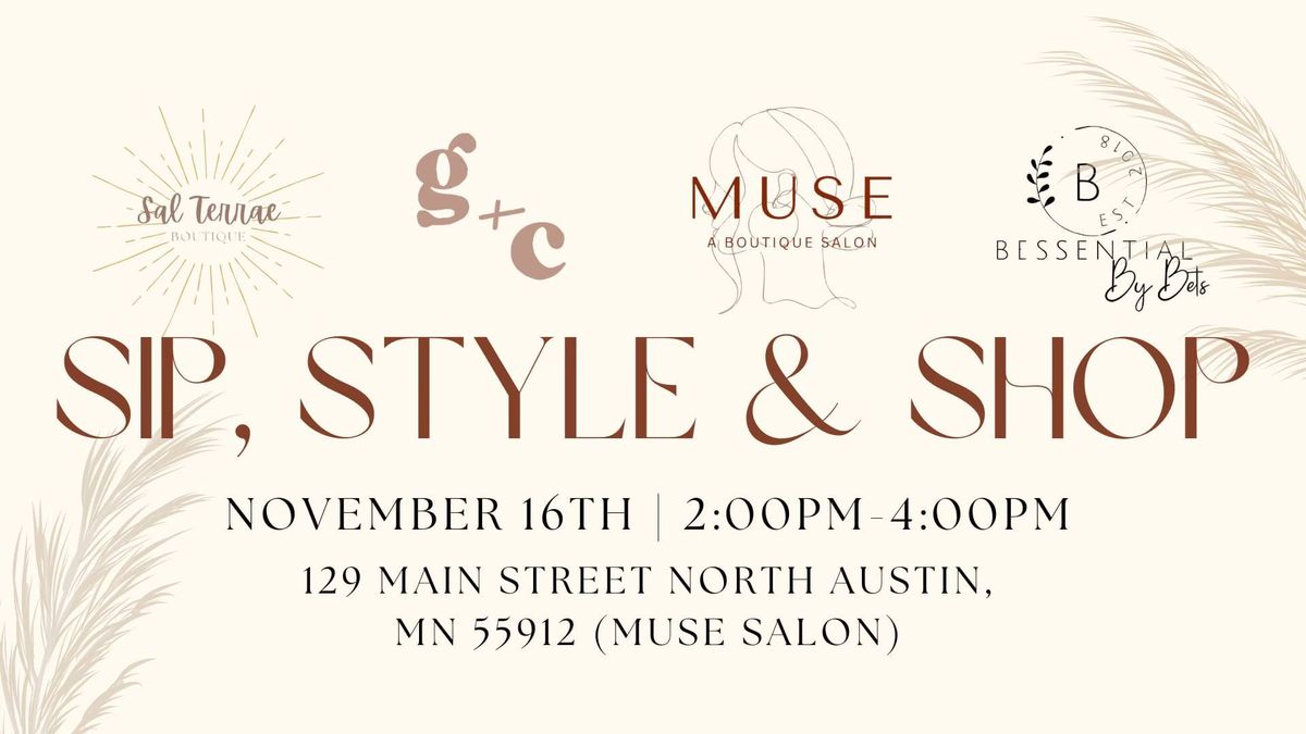 Sip, Style, & Shop