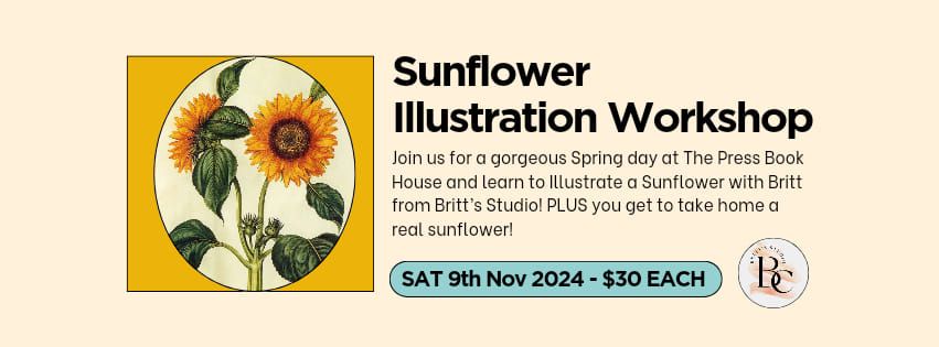 Sunflower Illustration Workshop \ud83c\udf3b 