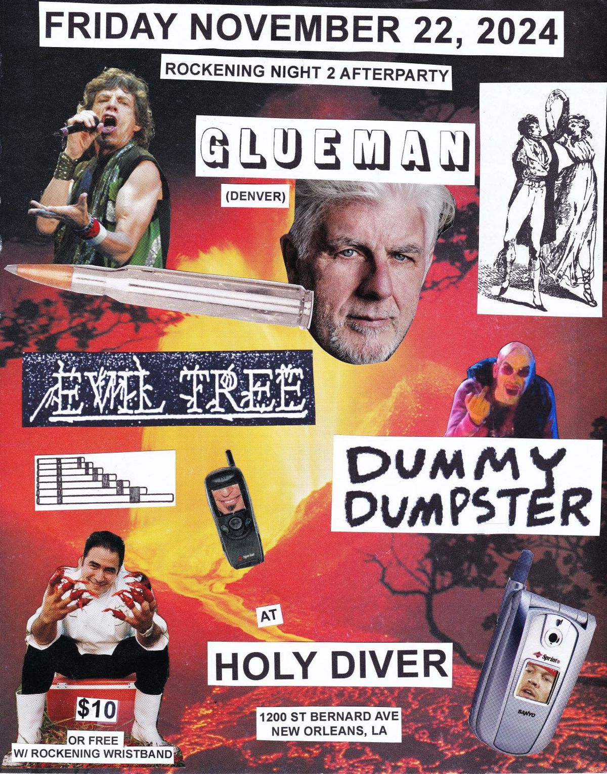 Rockening afterparty2: EVIL TREE | Dummy Dumpster | GLUE MAN @Holy Diver