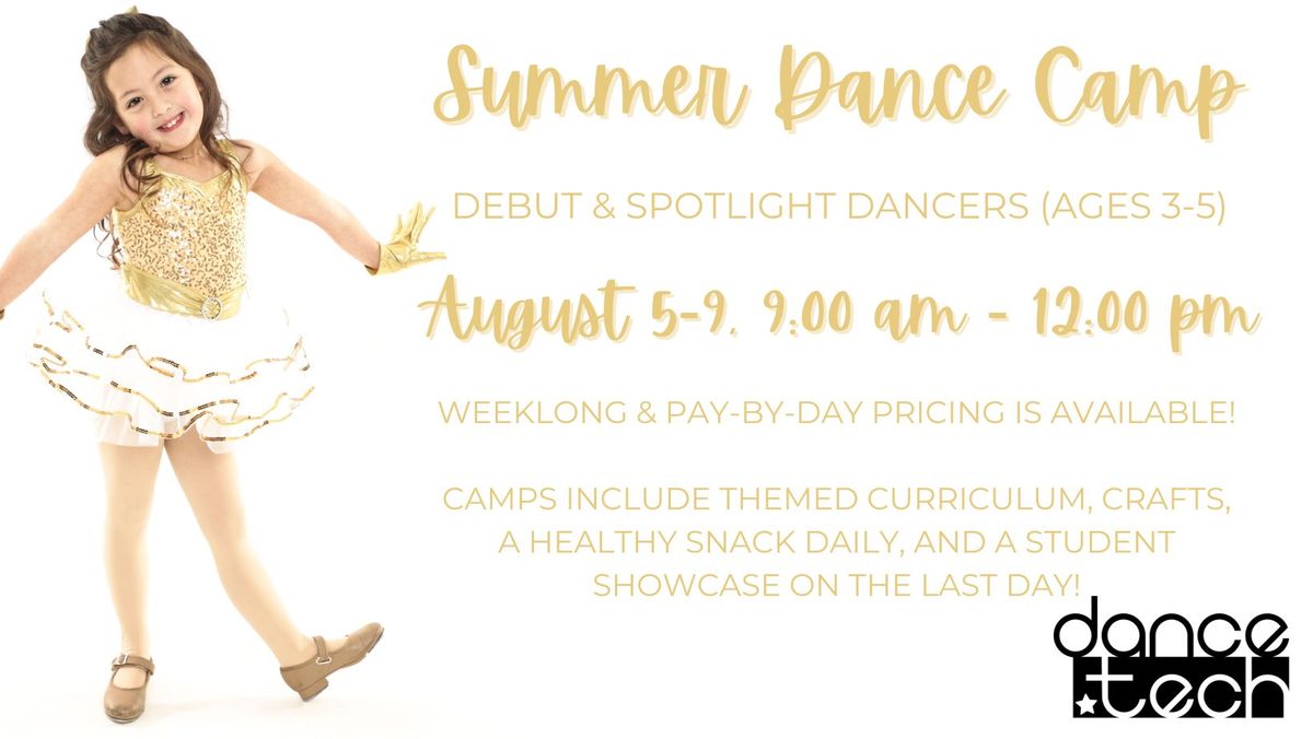 Summer Dance Camp (ages 3-5)
