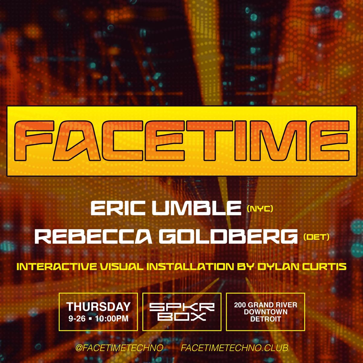 FACETIME [Detroit] - ERIC UMBLE & REBECCA GOLDBERG