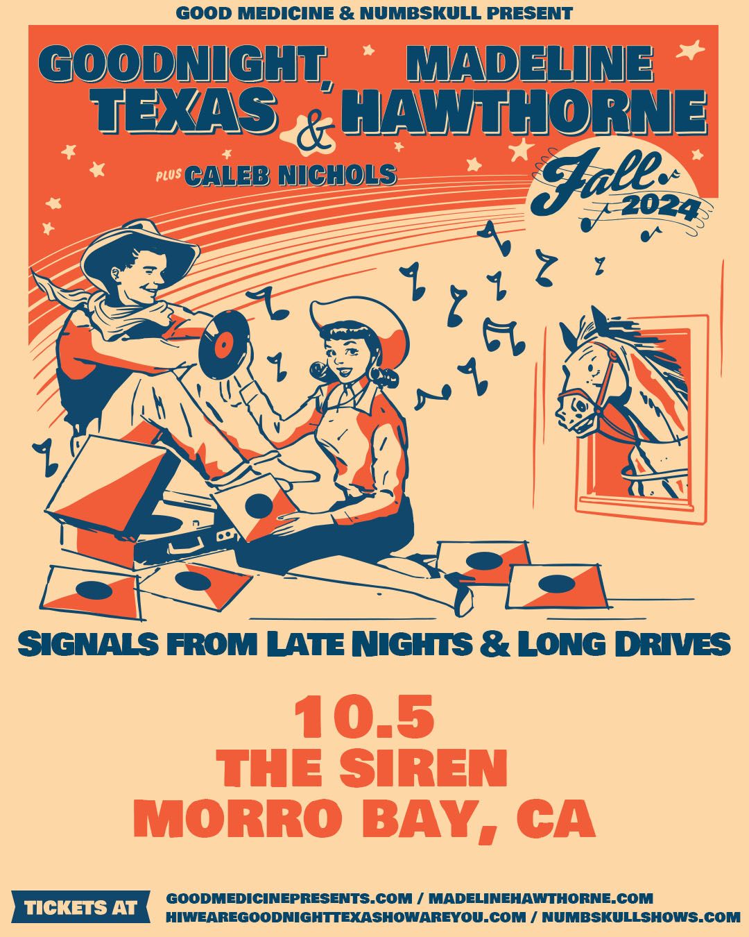 Goodnight, Texas & Madeline Hawthorne - "Signals From Late Nights & Long Drives" at The Siren