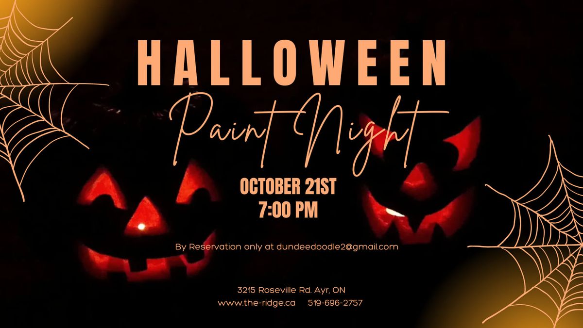 Halloween Paint Night