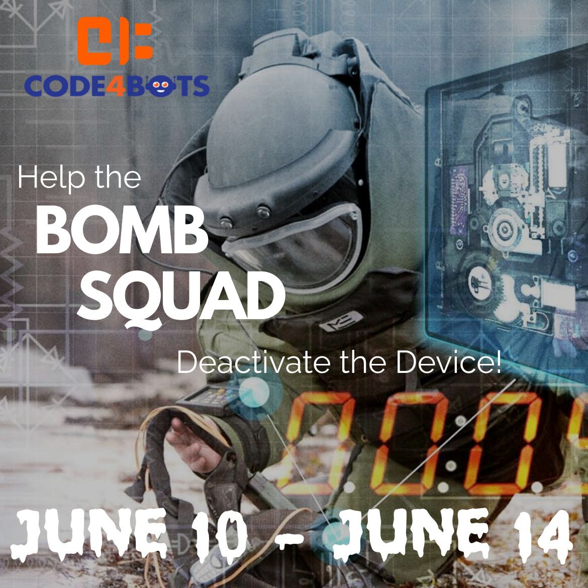 Code4Bots Bomb Squad Full-Day Summer Camp
