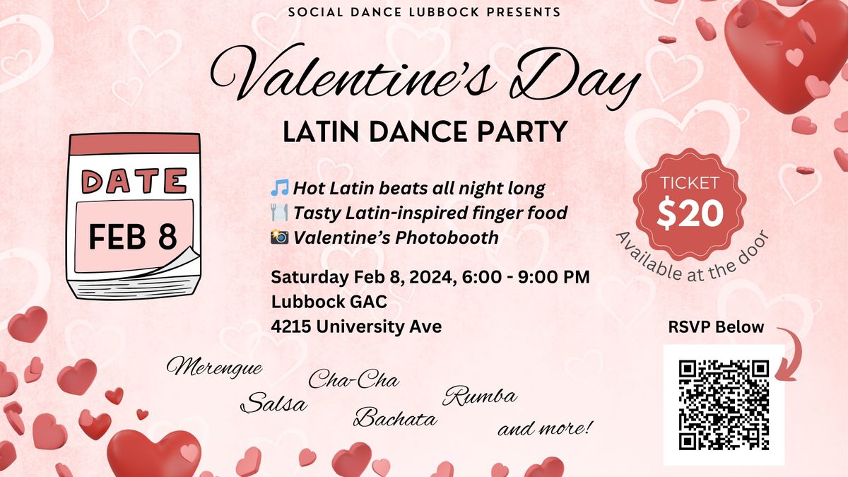 \ud83e\ude87 Valentine's Day Latin Dance Party \ud83d\udc83\ud83d\udd7a