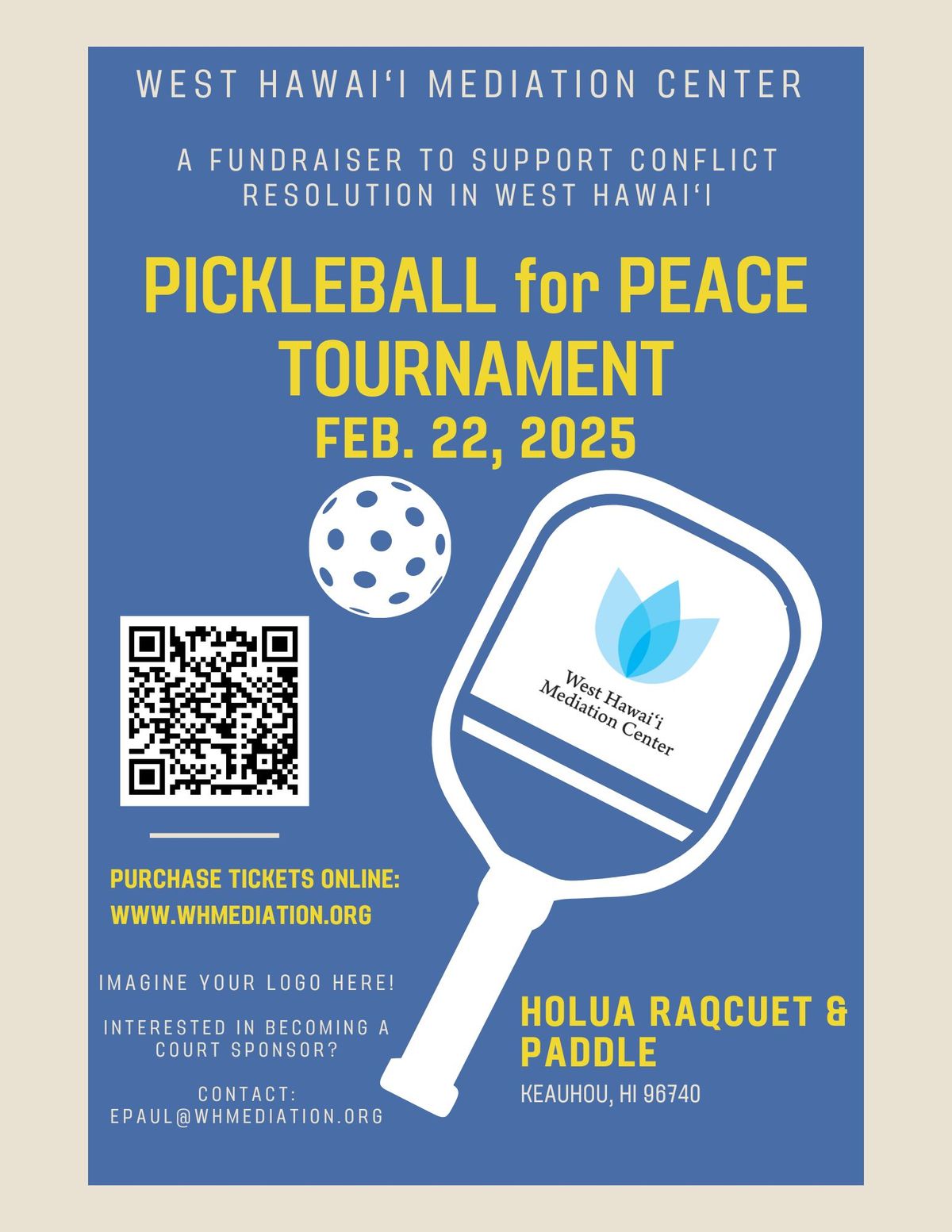 Pickleball Tournament Fundraiser