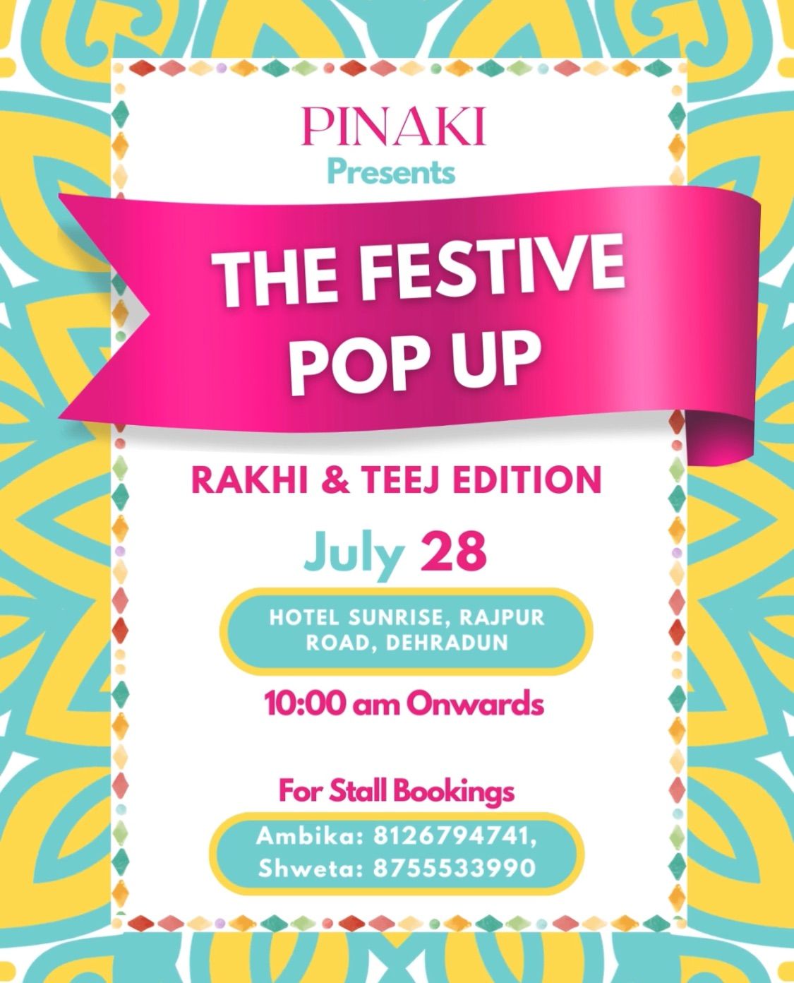 Introducing The Festive Pop-Up presented by Pinaki?