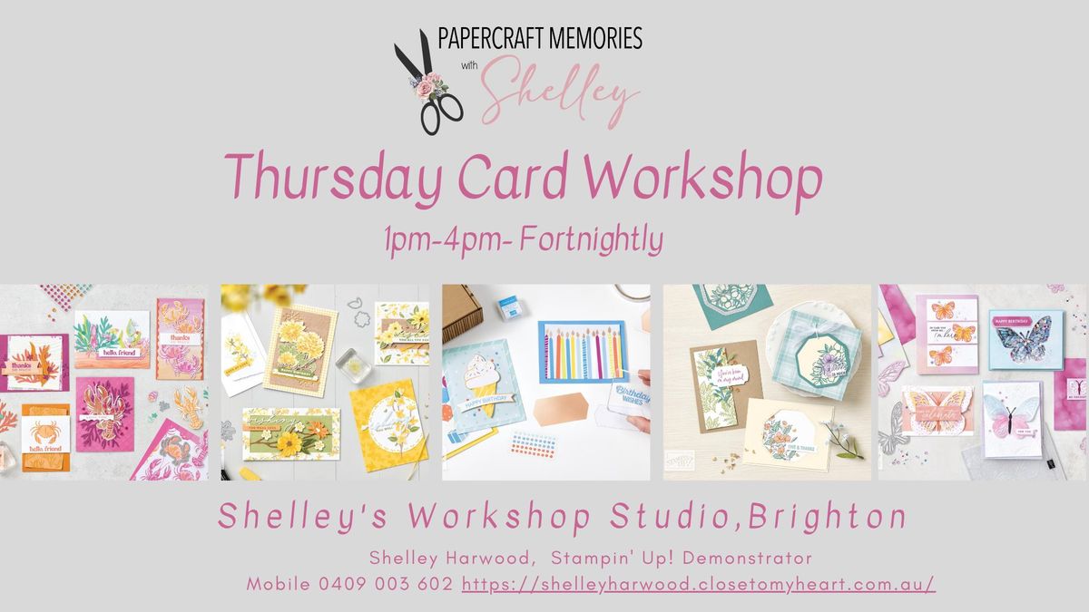 Card Making Workshop Brighton - Thursday Afternoon