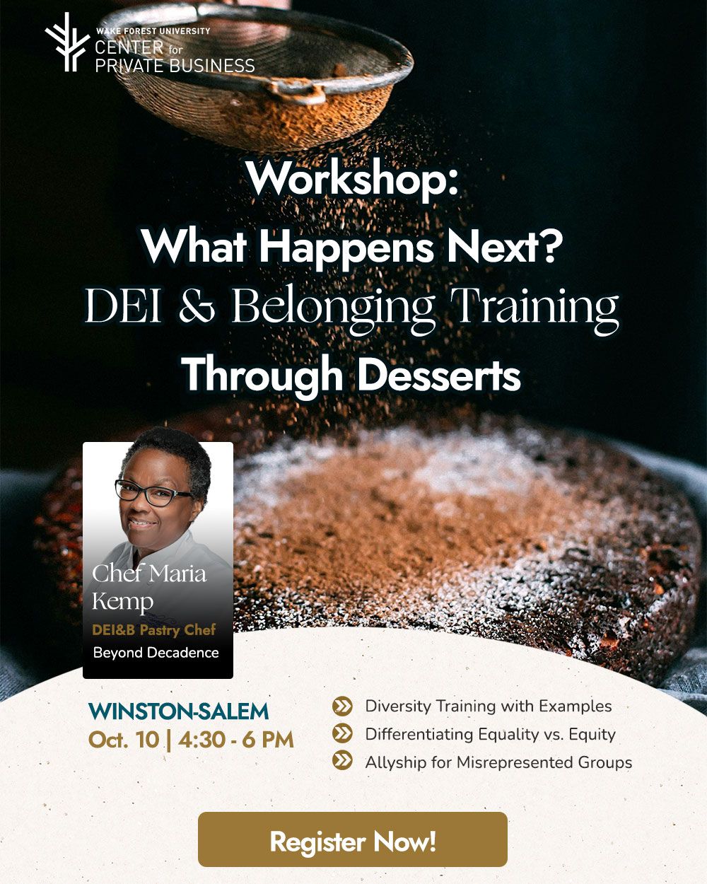 Workshop "What Happens Next? DEI & Belonging Training Through Desserts"