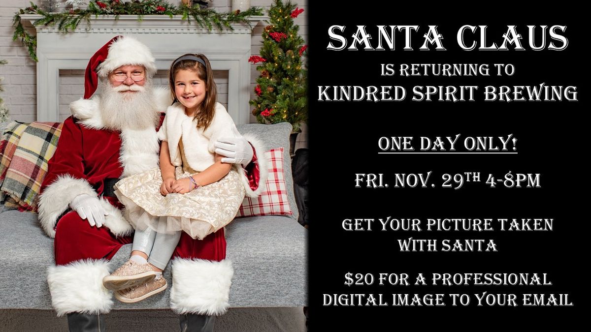 Santa Claus is Coming to Kindred Spirit Brewing for One Day Only!