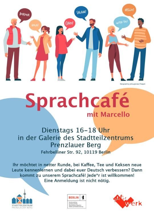 Sprachcaf\u00e9 mit Marcello