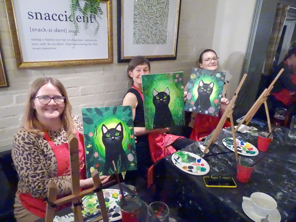 Join Brush Party to paint \u2018Gustav Klimit\u2019s Cat\u2019 \u2013 at Barn Owl, Gloucester
