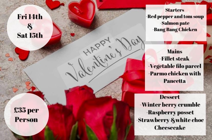 Valentines menu